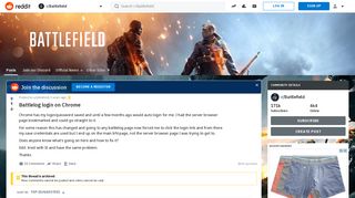 Battlelog login on Chrome : Battlefield - Reddit