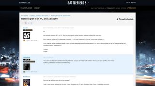 Battlelog/BF3 on PC - Forums - Battlelog / Battlefield 3