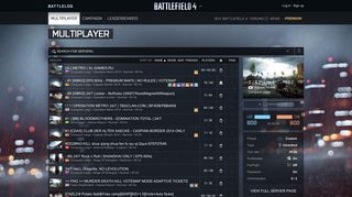 Multiplayer - Battlelog / Battlefield 4