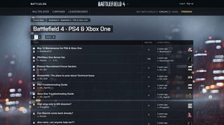 Battlefield 4 - PS4 - Forums - Battlelog / Battlefield 4