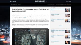 Battlefield 4 Commander App – Out Now on Android and ... - Battlelog