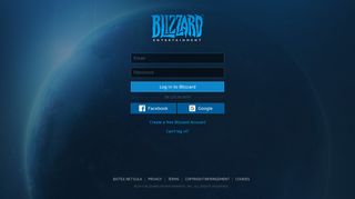 Log In - Blizzard Shop - Blizzard Entertainment