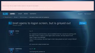 bnet opens to logon screen, but is greyed out - Blizzard Forums