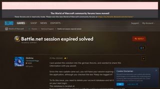 Battle.net session expired solved - World of Warcraft Forums ...