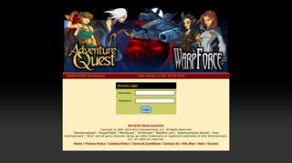 Adventure Quest - Online Game and RPG Account Management