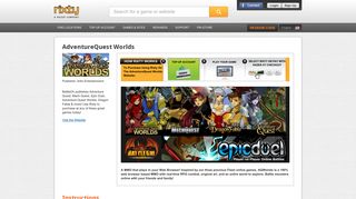 Buy AdventureQuest Worlds game codes, cards and AdventureCoins