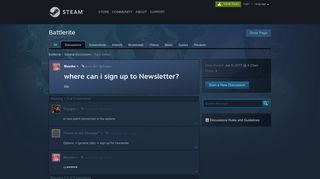 where can i sign up to Newsletter? :: Battlerite General Discussions