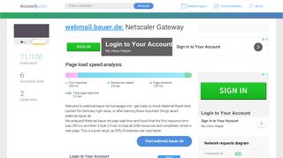 Access webmail.bauer.de. Netscaler Gateway