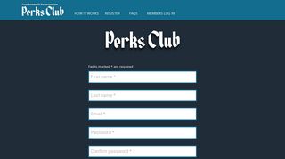 Register - Perks Club