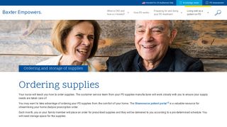 Ordering and storage of supplies | Baxter Empowers.