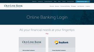 Online Banking Services | Local Bank in Maryland | Old Line Bank