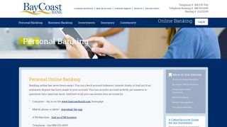 Online Banking for BayCoast Bank