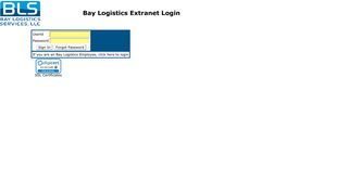 Bay Logistics Services, LLC - Bay Logistics Extranet Login