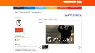 Bay of Quinte Golf & Country Club | Golf Course - Quinte West ...