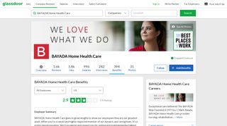 BAYADA Home Health Care Employee Benefits and Perks | Glassdoor
