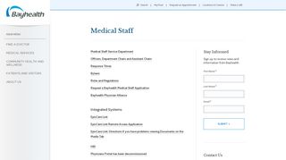 Medical Staff - Bayhealth