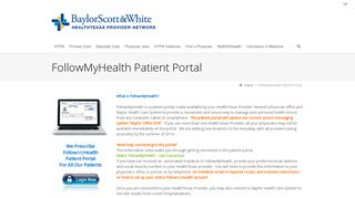 FollowMyHealth Patient Portal - Health Texas Provider Network