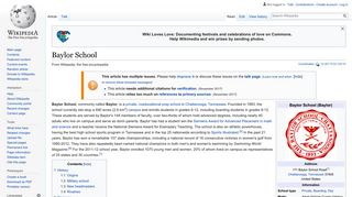 Baylor School - Wikipedia