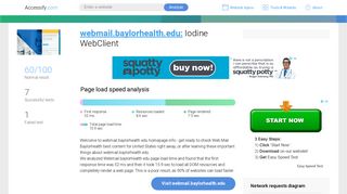 Access webmail.baylorhealth.edu. Iodine WebClient