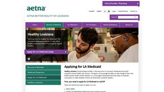 Applying for LA Medicaid | Aetna Better Health of Louisiana