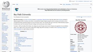 Bay Path University - Wikipedia