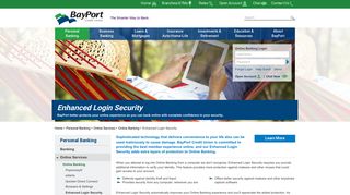 Enhanced Login Security | VA Online Banking Security | BayPort CU