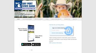Bay Port State Bank | Your Neighbor & Bank Since 1896