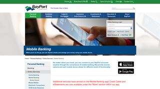 Mobile Banking Services | Mobile Banking App | BayPort Credit Union
