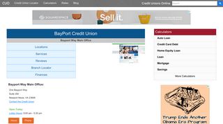 BayPort Credit Union - Newport News, VA - Credit Unions Online