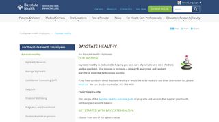 Baystate Healthy | Baystate Health | Springfield, MA