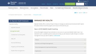 Manage My Health | Baystate Health | Springfield, MA