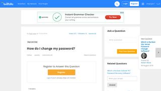 How do I change my password? - Bayt.com Specialties