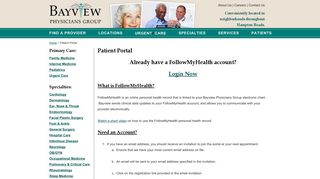 Patient Portal - Bayview Physicians Group - Primary Care, Urgent ...