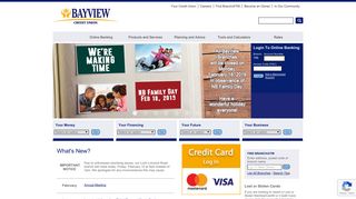 Bayview Credit Union - Menu