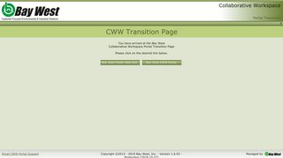 Collaborative Workspace Portal Transition CWW Transition Page You ...