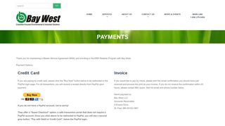 Payments | Bay West