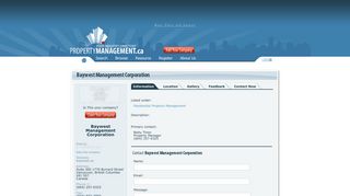 Baywest Management Corporation, Vancouver - PropertyManagement ...