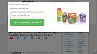Check Accounts For *Tons Of Coffee & Snack ... - Yo! Free Samples