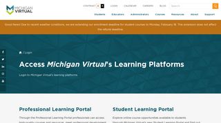 Login - Michigan Virtual