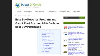 Best Buy Rewards Program and Credit Card Review, 5-6% Back on ...