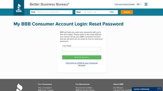 BBB Consumer Account Login - BBB serving Chicago & Northern Illinois