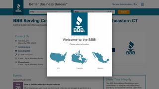 BBB Serving Central and Western MA and Northeastern CT: Start With ...