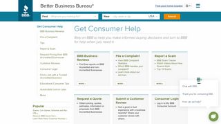 Consumer Business Reports, Reviews and ... - Better Business Bureau