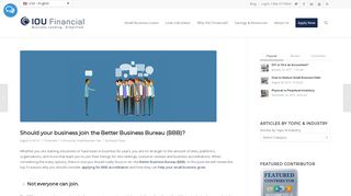 Should your business join the Better Business Bureau? - IOU Financial