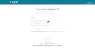 Forgot Password - Login - BBB API