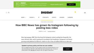 How BBC News has grown its Instagram following by posting less ...