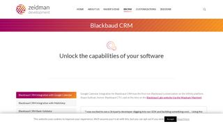 Blackbaud CRM - BBCRM – Zeidman Development