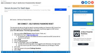 BBI CONNECT SELF SERVICE PASSWORD RESET | manualzz.com
