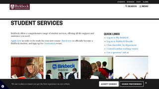 Student services — Birkbeck, University of London