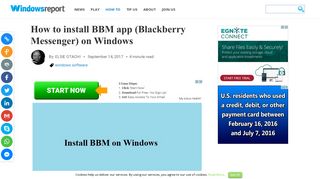 How to install BBM app (Blackberry Messenger) on Windows